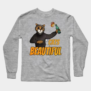 ACAB, Molotov Edition (All Cats Are Beautiful) Long Sleeve T-Shirt